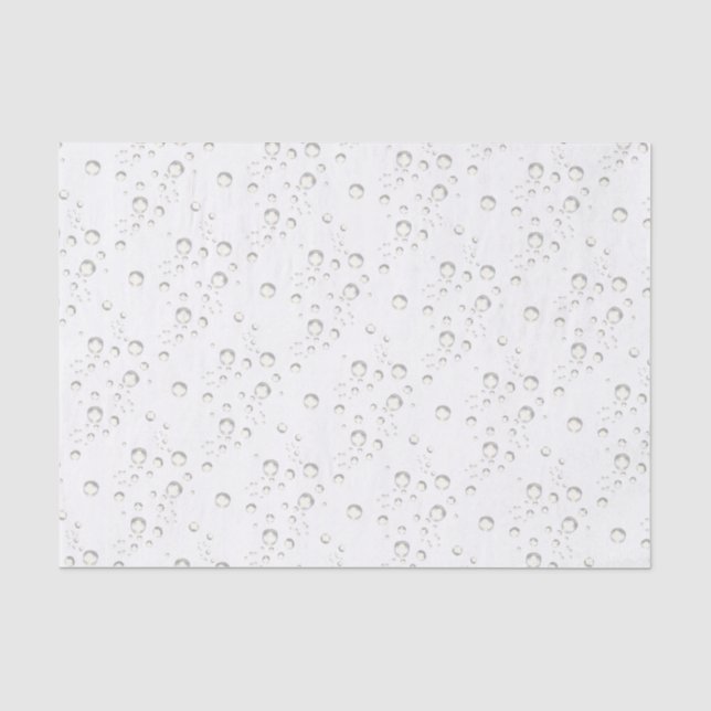 Papel De Seda Douradas bolhas em branco (Frente )