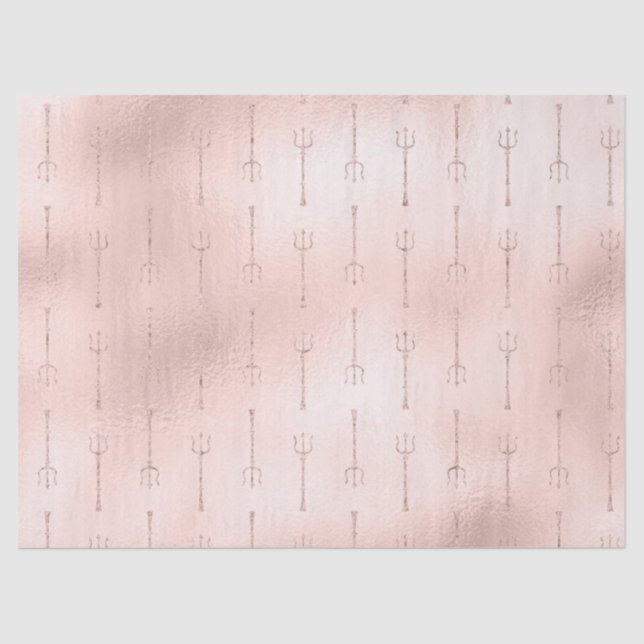 Papel De Seda Douradas tendências na página de dissociação rosa (Frente )