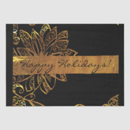 Papel De Seda Dourado