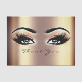 Papel De Seda Dourado Blush Peach Blush Metalado Obrigado Olhos