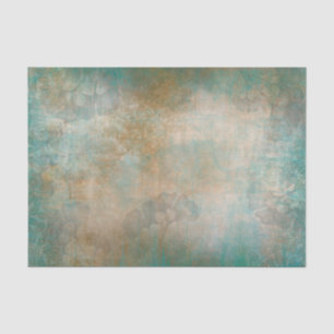 Papel De Seda Dourado com a antiga vassoura elegante rústica ver