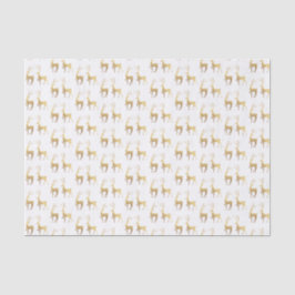 Papel De Seda Dourado Deer