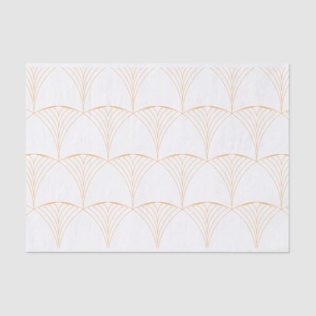 Papel De Seda Dourado, elegante e simples padrão tradicional lux (Frente )