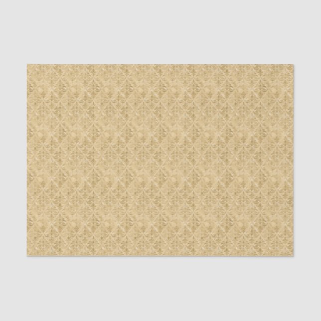Papel De Seda Dourado estilo vitoriano Damask Luxury Decoupage (Frente )