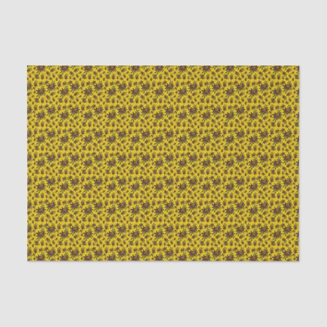 Papel De Seda Dourado Holly Tissue Paper (Frente )