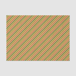 Papel De Seda Dourado, laranja, verde-oliva riscado