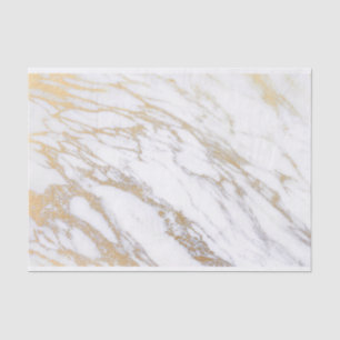 Papel De Seda Dourado Marble