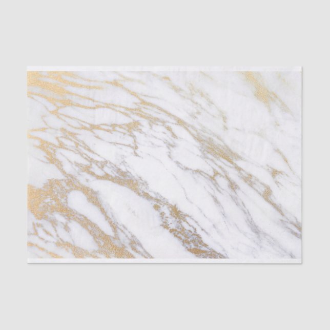 Papel De Seda Dourado Marble (Frente )