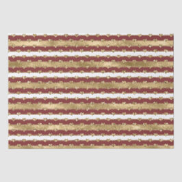 Papel De Seda Dourado Natal Vermelho Stripes Brancas Brilhantes