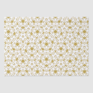 Papel De Seda Dourado padrão de luxo de Natal reluz