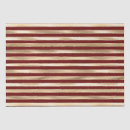 Papel De Seda Dourado Red Medium Stripes