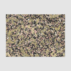 Papel De Seda Dourado Rosa Verde Preto Camuflagem Festa de Anive