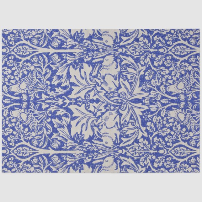 Papel De Seda Dove e Coelho, William Morris (Frente )