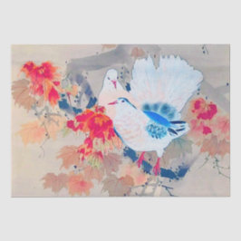 Papel De Seda Dove in Autumn Leaves, Watanabe Seitei