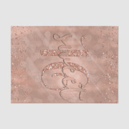 Papel De Seda Doze Anos 16 Rosa Dourado Glam Moderno Personaliza