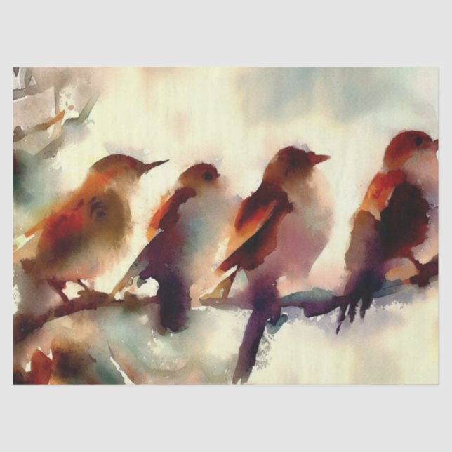 Papel De Seda Doze dias de Natal: Chamando Aves (A), (Frente )