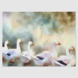 Papel De Seda Doze dias de Natal: Gansos A-Lay, (A)