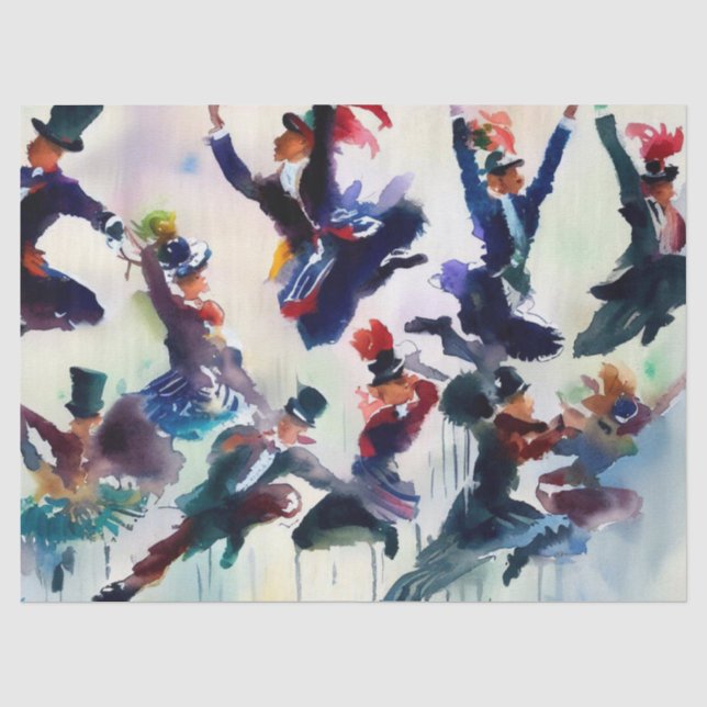 Papel De Seda Doze dias de Natal: Lordes A-Leaping (B), (Frente )