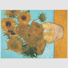 Papel De Seda Doze girassóis em um vaso (pintura em vida estátic