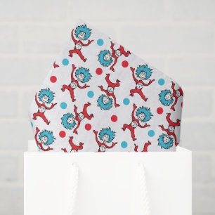 Papel De Seda Dr. Seuss Coisa Um Coisa Dois   Chás de Bebê Gêmeo