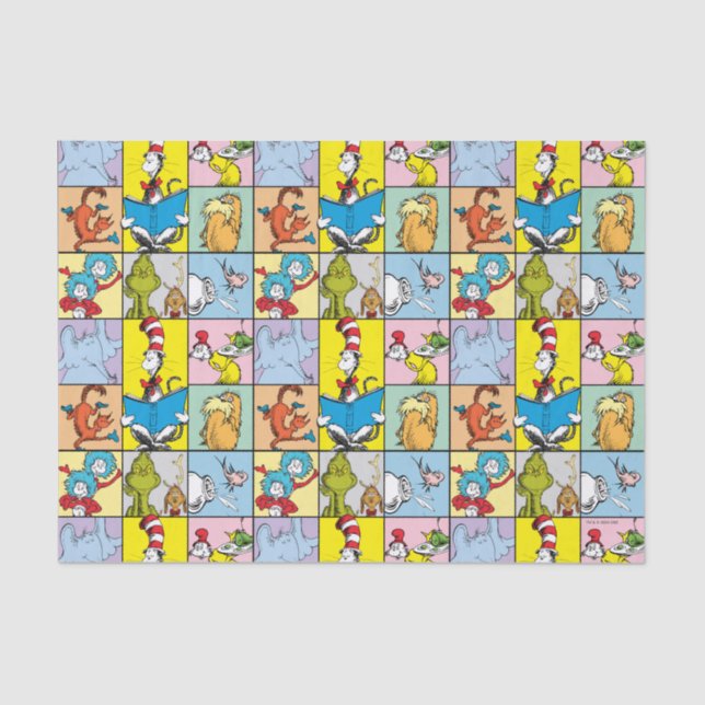 Papel De Seda Dr. Seuss | Histórias Gráfico (Frente )