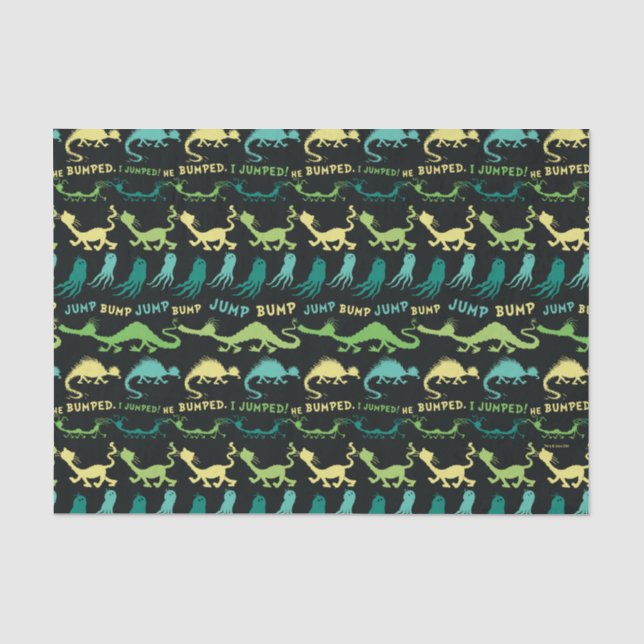 Papel De Seda Dr. Seuss | Padrão de Halloween "Bump Jump" (Frente )