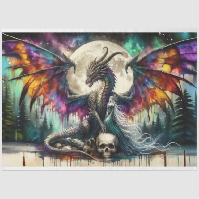 Papel De Seda Dragão (Frente )