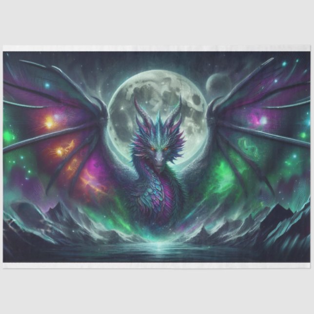 Papel De Seda Dragão Celestial (Frente )