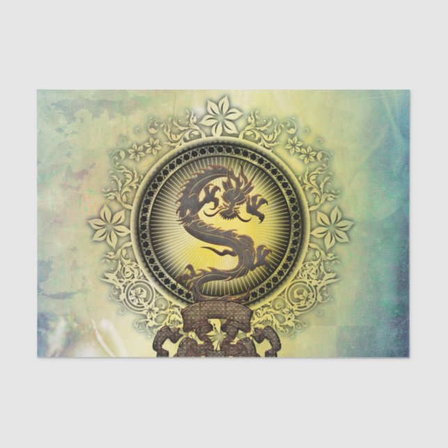 Papel De Seda Dragão chinês (Frente )