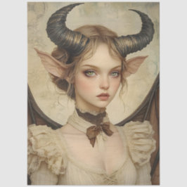 Papel De Seda Dragão da Fantasia Gótica em Ninfas Mítológicas