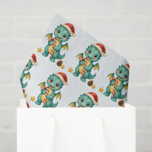 Papel De Seda Dragão de Bengala Divertido de Natal