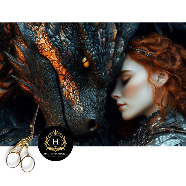 Papel De Seda Dragão de Desligar Mulher Guerreira (Criador carregado)