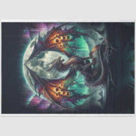 Papel De Seda Dragão do crânio