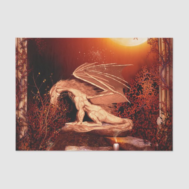 Papel De Seda Dragão maravilhoso (Frente )