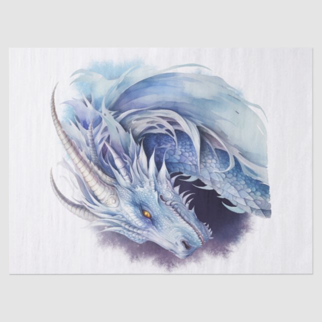 Papel De Seda Dragão Mítico (Frente )