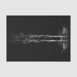 Papel De Seda Dragão Negro Fumado