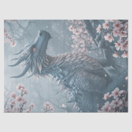 Papel De Seda Dragão no jardim