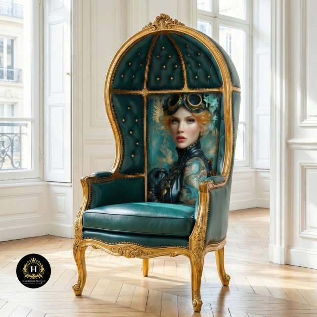 Papel De Seda Dragão Tatto Steampunk Girl Decoupage (Criador carregado)