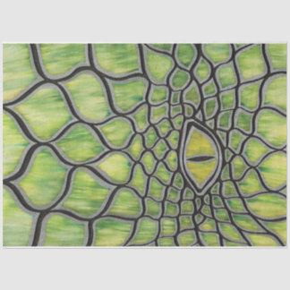 Papel De Seda Dragão Verde