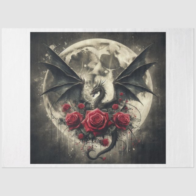 Papel De Seda Dragon Moon (Frente )