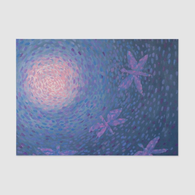 Papel De Seda Dragonfly Moon (Frente )