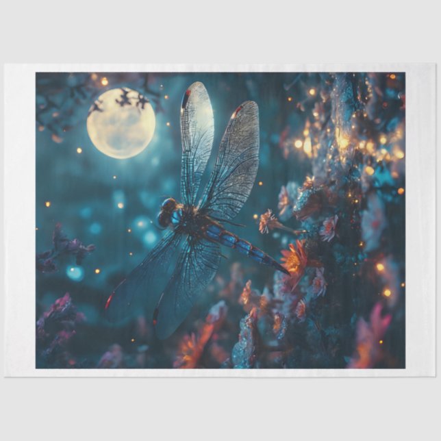 Papel De Seda Dragonfly Noite (Frente )