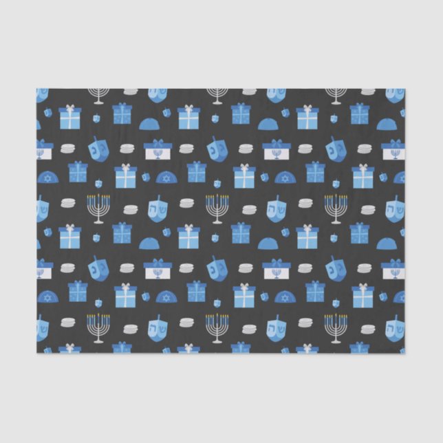 Papel De Seda Dreidel Cutout Goodies (Frente )