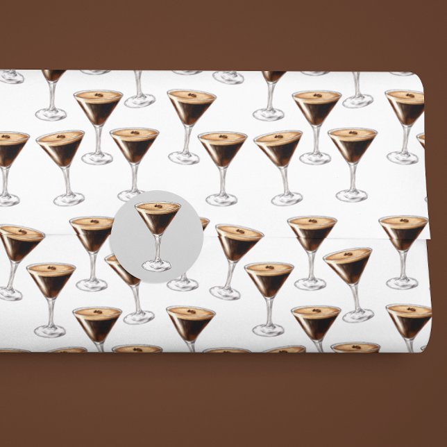 Papel De Seda Drinks feitos com espresso e martini (Criador carregado)