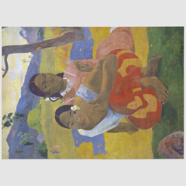 Papel De Seda Duas Mulheres Tahitianas, Gauguin (Frente )