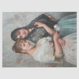 Papel De Seda Duas mulheres venezianas (arte italiana)