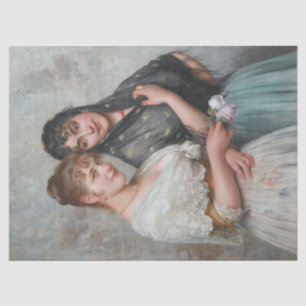 Papel De Seda Duas mulheres venezianas (arte italiana)