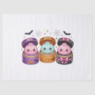 Papel De Seda Dumplings de Halloween Squishies em Mistério Brilh