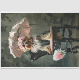 Papel De Seda Duquesa Francesa Yorkshire Terrier Decoupage