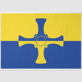 Papel De Seda Durham Flag (County of England, Reino Unido)